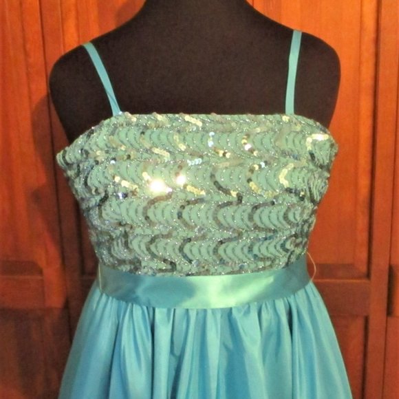 Gorgeous Blue Ball Gown - Picture 2 of 13